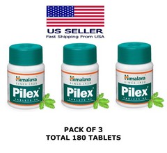 Pilex Himalaya 60 Tablets USA Seller Free Shipping (Pack Of 3)