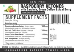 Raspberry Ketones, Garcinia Cambogia, Green Coffee, Acai Berry Fat Burn Powder