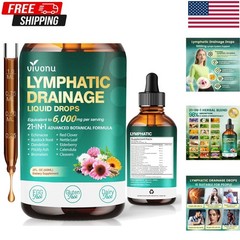 Organic Lymphatic Drainage Drops, Lymphatic Drainage Supplement for Healthy L…
