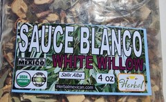 Sauce Blanco, White willow herbs, salix alba, sauce plateado hierbas mexicanas !