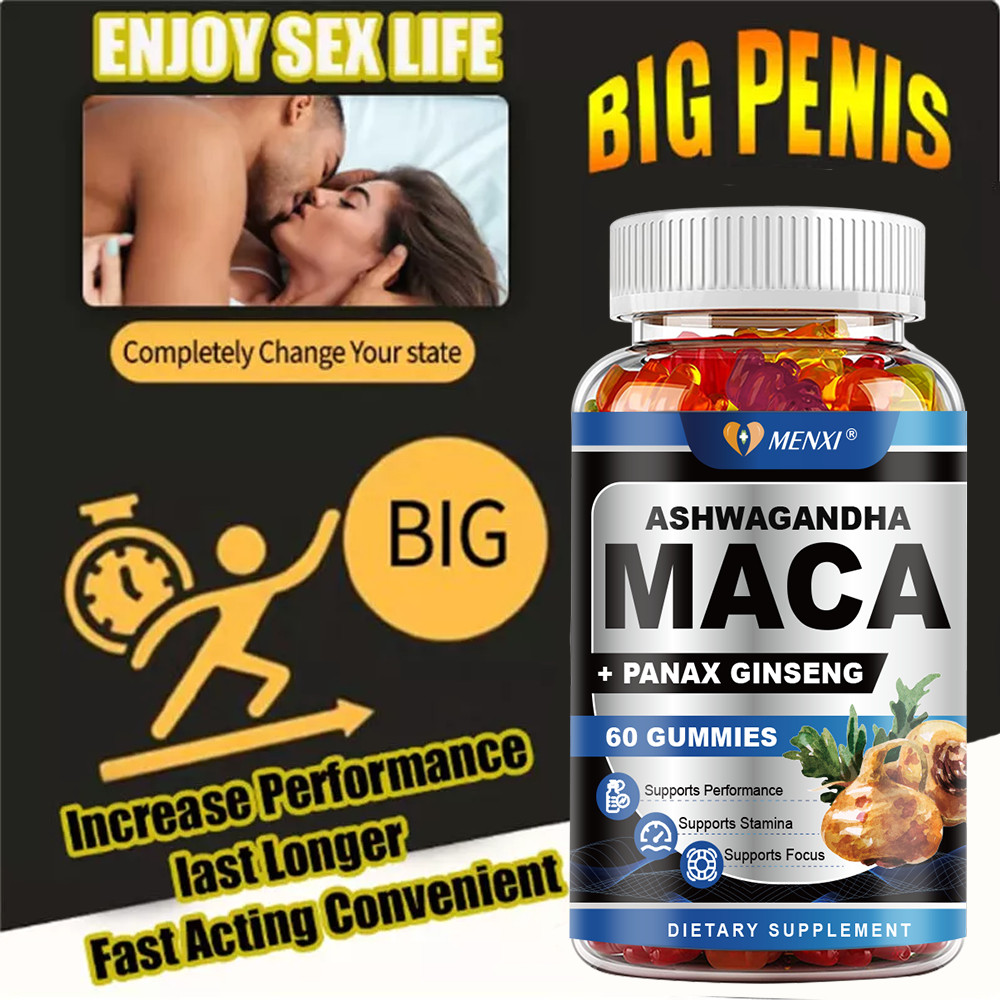 #1 BEST-MALE ENLARGER THICKER LONGER BIGGER 4″ GROWTH ENLARGEMENT 60 GUMMIES