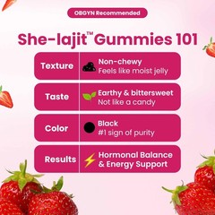 Better Alt SHELajit Gummies for Women |Himalayan Shilajit, Shatavari, Saffron…