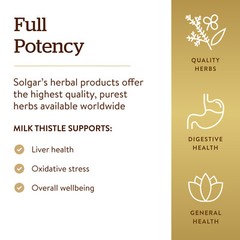 Solgar Milk Thistle 100 Vegetable Capsules