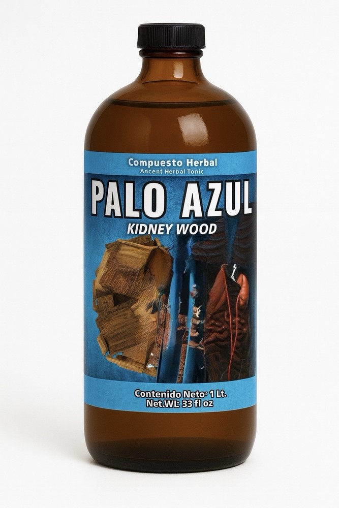 Palo Azul Herbal Tonic Supplement Kidneywood (Blue Stick) Reforzado 900ML Jugo