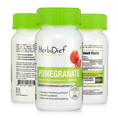 Pomegranate Extract Standardized Veggie Capsules 40% Ellagic Acid Antioxidant