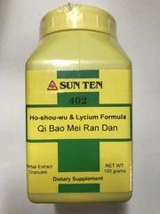 Sun Ten – 402 – He SHou Wu & Lycium Formula / Qi Bao Mei Ran Dan, 100gm Granule