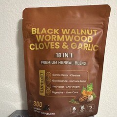 Black Walnut Wormwood Cloves & Garlic 18-in-1 Herbal Blend 300 Softgels