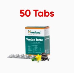 Himalaya Tentex Forte Tabs 50 Tablets Men Strength & Wellness | FREE SHIP | 2028
