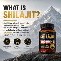 Lotnafee 100% Pure Himalayan Shilajit (Soft Resin)—Organic, Highly Potent, and
