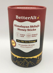 Better Alt Pure Himalayan Shilajit CINNAMON Honey STICKS – 30 Sticks BetterAlt