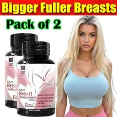 2x Breast Enhancement Pills & Estrogen Supplement Bigger Bust Women Female Chest