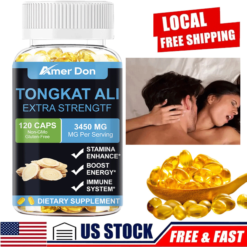 3450mg TongkatAli Extract 200:1 Strong Natural Testosterone Booster 120 Capsules