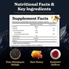 Better Alt Pure Himalayan Shilajit Sticks includes Organic Honey, Naturally Swee
