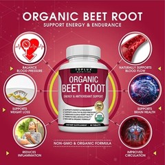 Beet Root Capsules 2040 Mg Organic Beetroot Powder Extract + Black Pepper