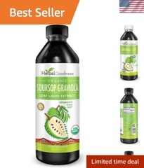 Natural 12oz Soursop Graviola Leaf Extract – Stress Relief & Immune Boost Drops