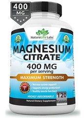Magnesium Citrate 400mg elemental magnesium 120 tablets vegan
