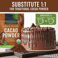 Organic Cacao Powder, 2Lb – Unsweetened Cocoa Powder with Rich Dark Chocolate Fl