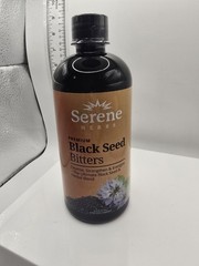 Serene Herbs Premium Black Seed Bitters 100% Natural Organic 16oz Exp 02/2028