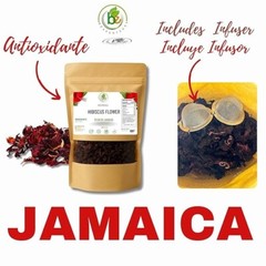 Jamaica Flor – 100% Natural Loose Leaf Hibiscus Tea – 16 oz (1 lb) –Tea Infuser