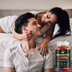 Massive Girth Gummies,Male Enhancement Gummies,Stamina Support+ Maca Root Bundle
