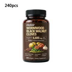 Holior 18-in-1 Black Walnut & Wormwood Herbal Blend For 240 Softgels