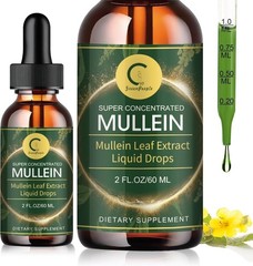 Mullein Leaf Drops with Elderberry – Mucus Relief & Lung Support, 2 FL OZ