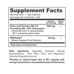 NusaPure Olive Leaf Extract (Non-GMO) 25,000mg – 20% Oleuropein – Vegetarian