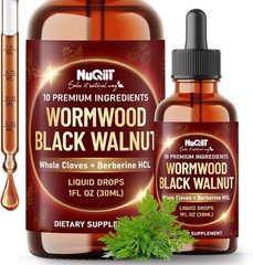 10in1 Parasite Cleanse Extract Wormwood Liquid Drops with Wormwood, Black Walnut