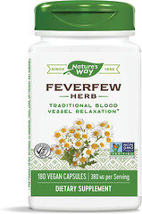 Nature’s Way Feverfew Herb, Traditional Blood Vessel Relaxation Supplement 380mg