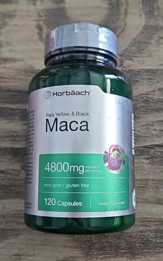 Maca Root Capsules 120 Pills High Potency Extract for Men and Women by Horbaach