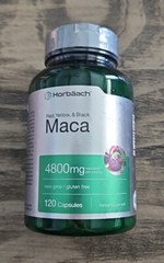 Maca Root Capsules 120 Pills High Potency Extract for Men and Women by Horbaach