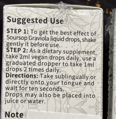 2X 2oz Soursop Graviola Liquid Drop for Cell Support & Regeneration Immune Boost