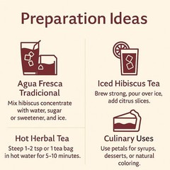 Jamaica (Hibiscus) Tea Combo – 50 Tea Bags (2 g Each) + 4oz Loose Dried Hibiscus