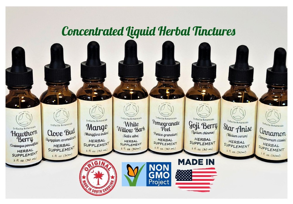 Apothecary Herb Tinctures – CHOOSE FROM 60+ Liquid Extract Herbal Supplements