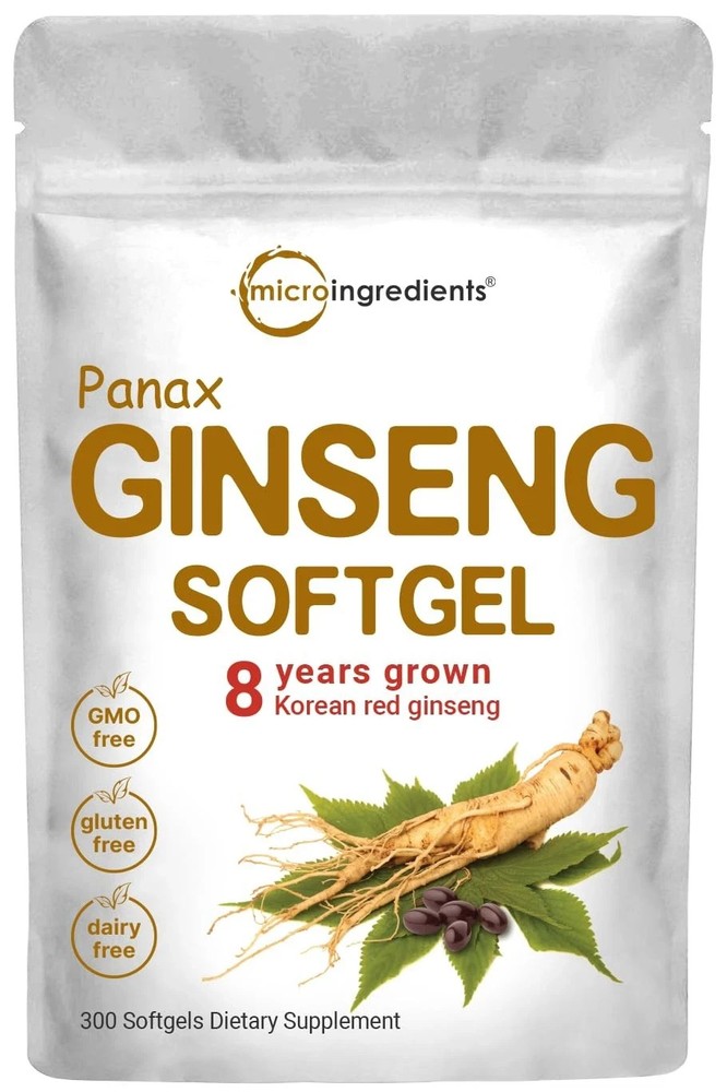 Micro Ingredients Red Panax Ginseng Supplement 300 300 Count (Pack of 1)