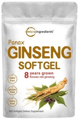 Micro Ingredients Red Panax Ginseng Supplement 300 300 Count (Pack of 1)