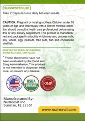 Pure 100% Organic Hawthorn Berry VEGGIE CAPSULES (1000 MG)