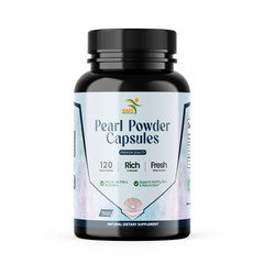 Natural Pearl Powder Capsules – Pure Pearl Powder Supplement 120 Capsules