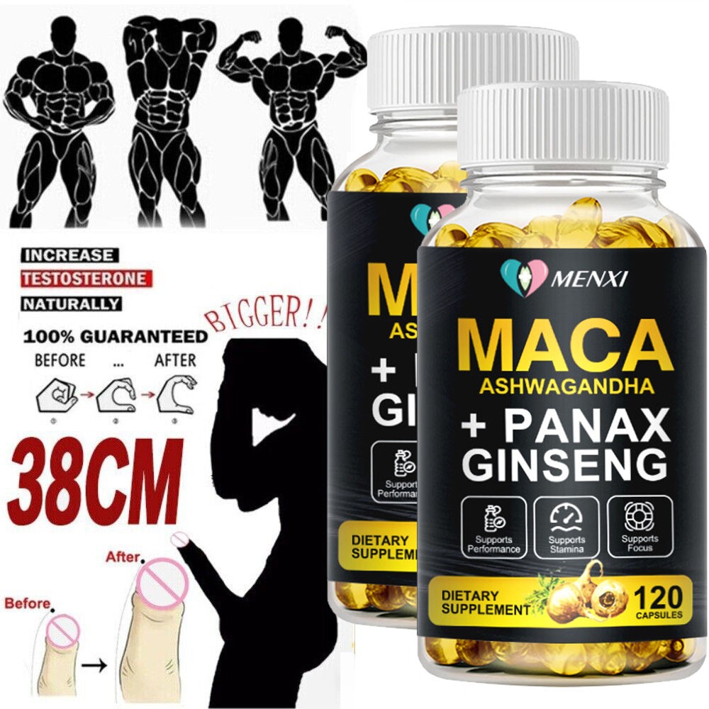 240 Capsules Organic Maca Root 10000mg, Peruvian Maca Extract for Men & Women