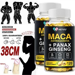 240 Capsules Organic Maca Root 10000mg, Peruvian Maca Extract for Men & Women