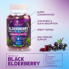 Elderberry Gummies – High Potency Immune Support w/ Sambucus Black Elderberries