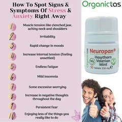 NEUROPAN Hawthorn Valerian Mint Tablets Natural Anxiety Sleep Aid & Anti Stress