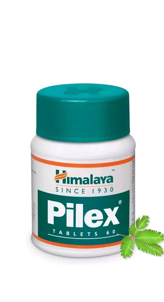 2 Packs 100% Natural Himalya Pilex Tab 60 Tab Each 120 Tablets Expiry 03/2027