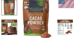Guilt-Free Organic Cacao Powder, 8 oz – Ideal for Smoothies & Baking – Non-GMO