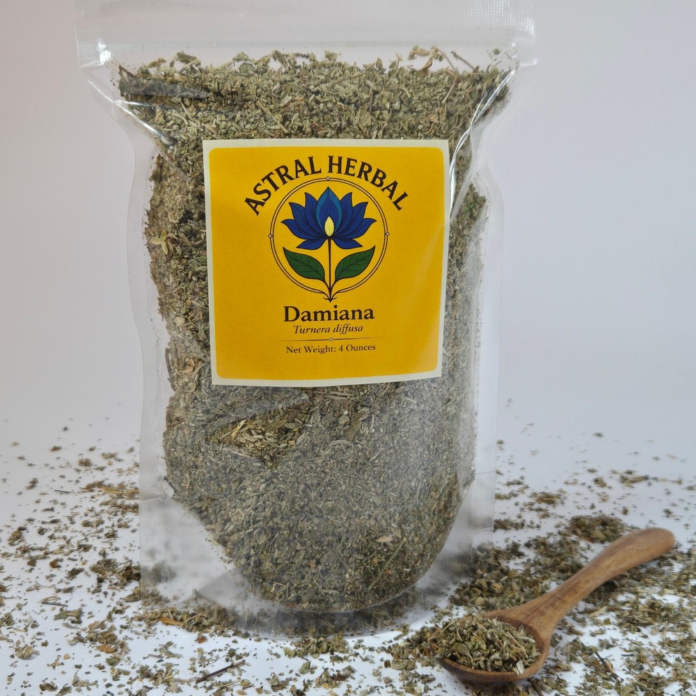 Damiana Leaf (Turnera diffusa) – 4oz Cut & Sifted Herbal Tea, Botanical Herb