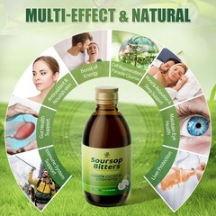 Soursop Bitters 15 Herbs – Immune Support, Liver Detox, Digestive Cleanse 250ml