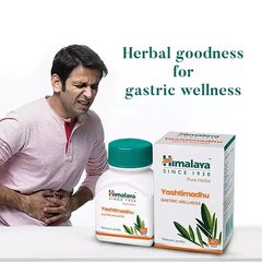 Himalaya YASHTIMADHU For Gastric Wellness 60 Tablets – Pack of 3 + Free Ship