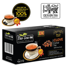 Clove Tea Ceylon Spice 100% Organic Herbal Ayurvedic Immunity Drink 25 Tea Bags