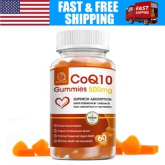 CoQ10 500mg 60 Capsules For Blood Pressure Heart & Energy Health High Absorption