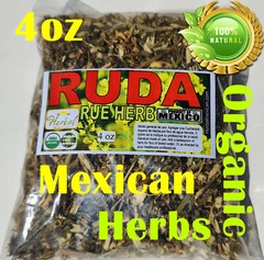 4oz Ruda,Rue,Organic Rue herb, Common Rue, Ruta Graveolens, Herb of Grace 113g